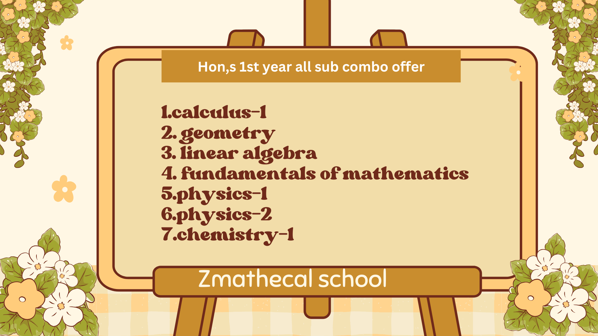 Hon’s 1st year full course include statistics-1